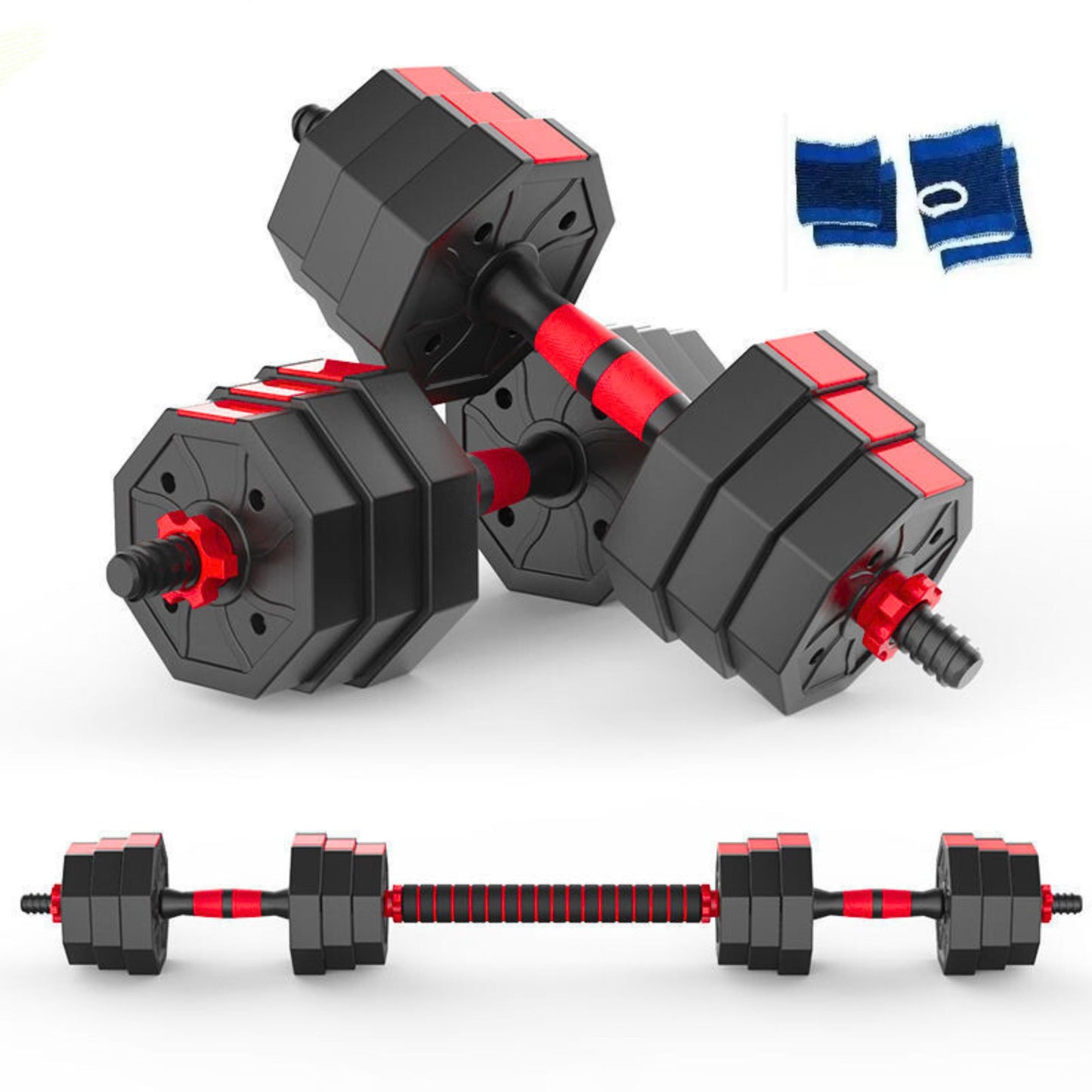 Set Mancuernas Ajustables 20 Kg con Barra YEP SPORT