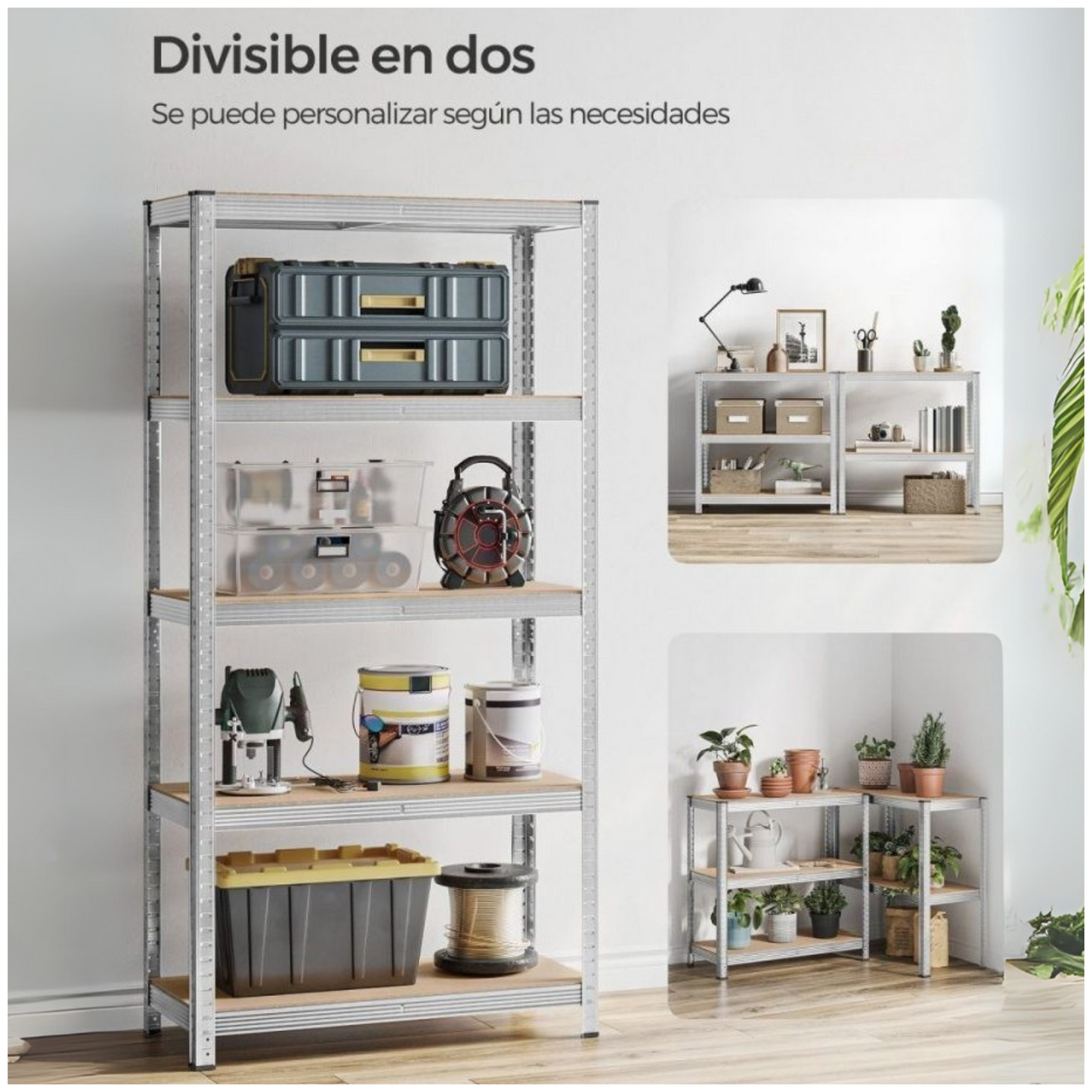 Estante Metálico 180x90x40 Fácil Armado sin Pernos