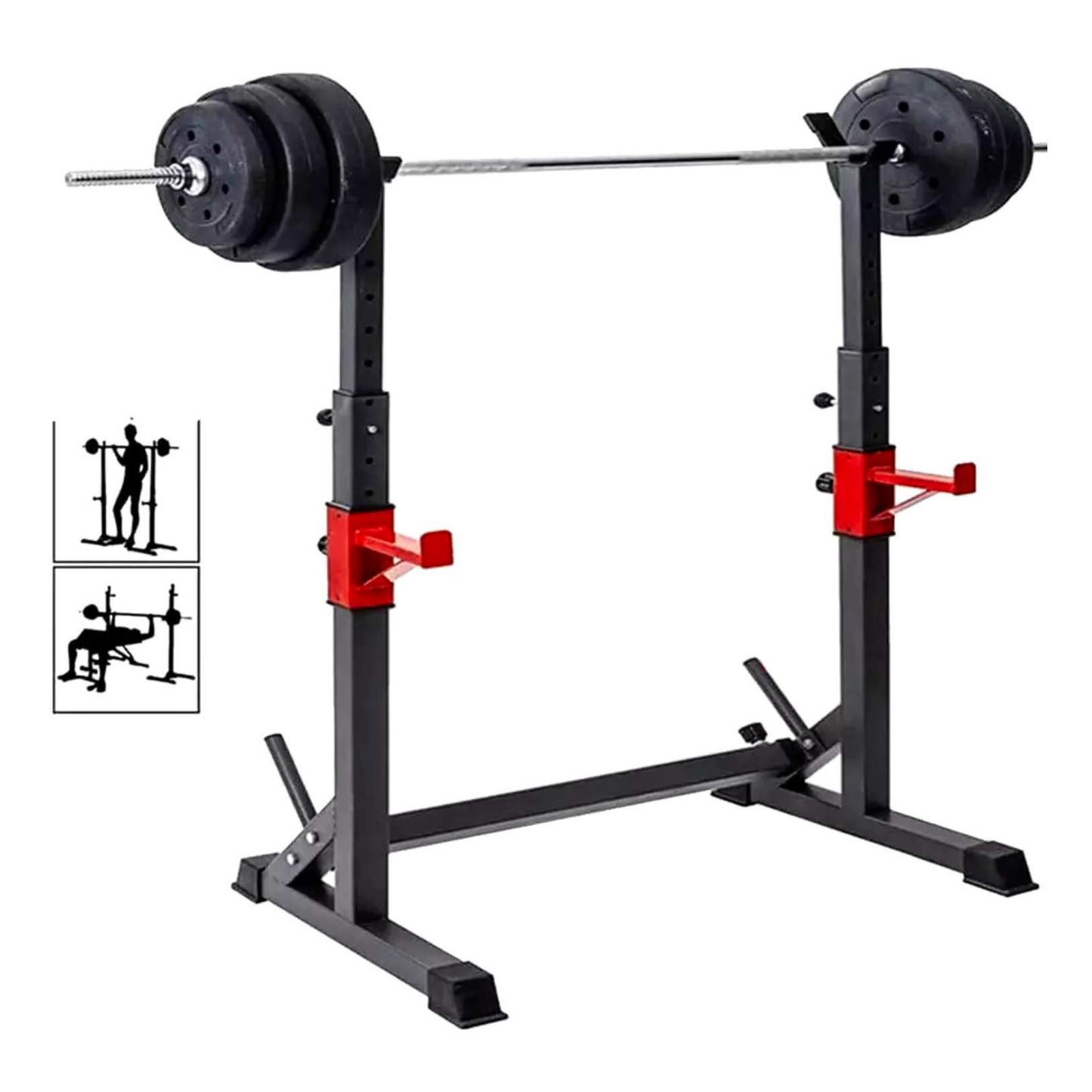 Rack Squat Sentadillas Ajustable Barra Pesas Pre Y Olimpica