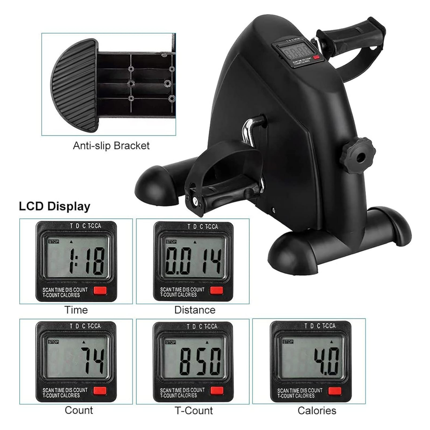 Pedalera Mini Bicicleta Con Monitor Yepsport