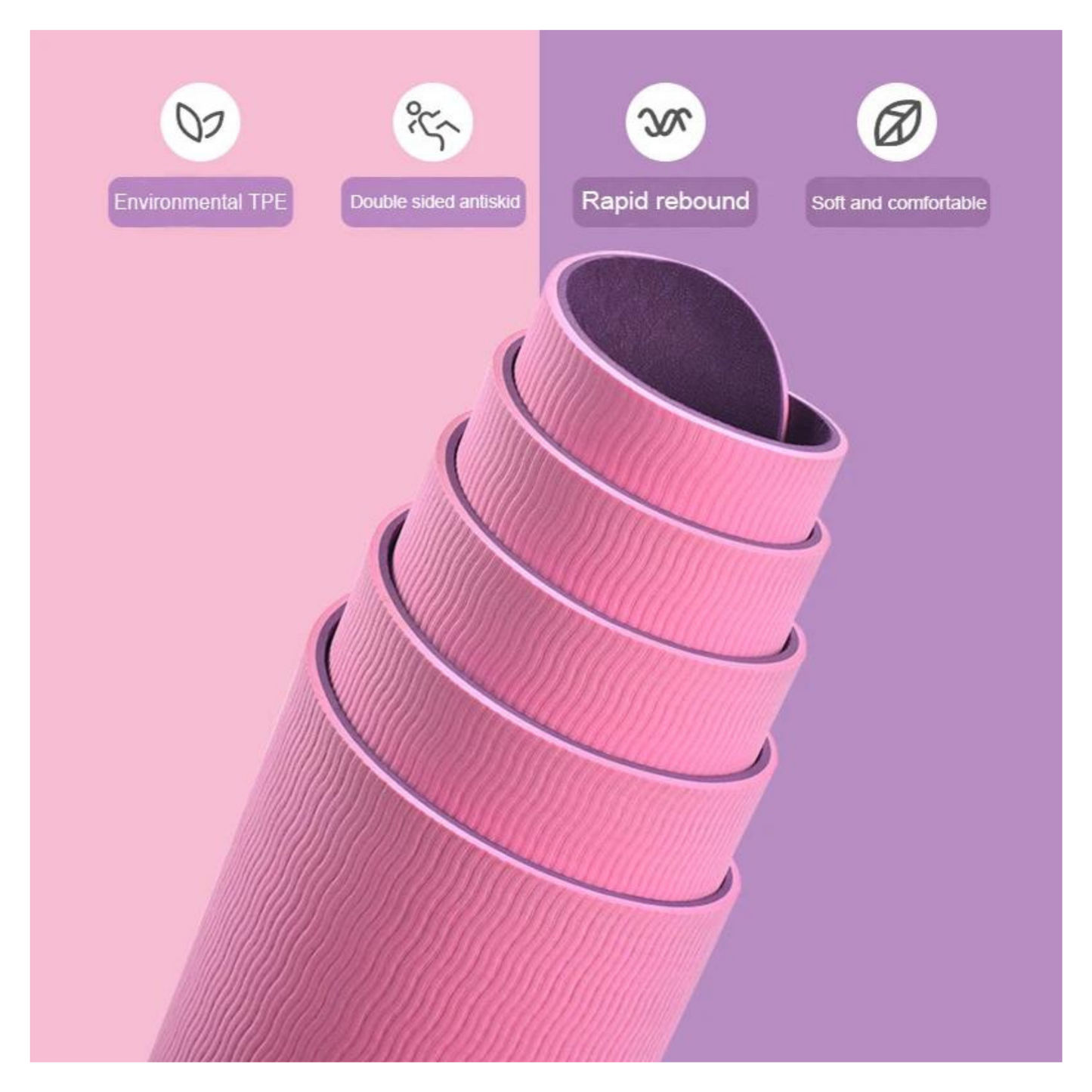 Mat De Yoga 6 mm Ecologico Biodegradable
