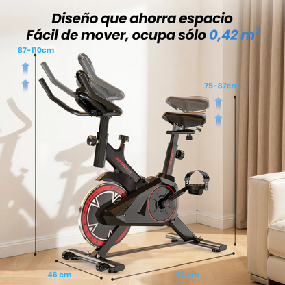 Bicicleta Spinning Estática con Monitor Yepsport