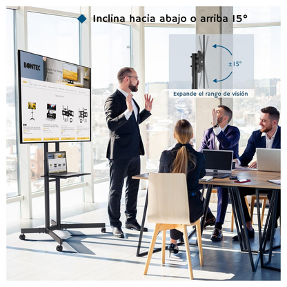 Soporte Tv Pedestal Con Ruedas 32-70 Pulgadas
