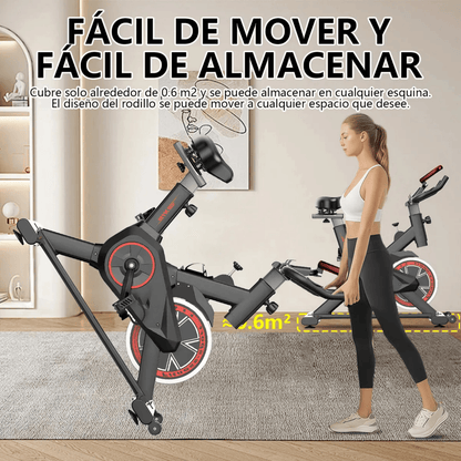 Bicicleta Spinning Estática con Monitor Yepsport