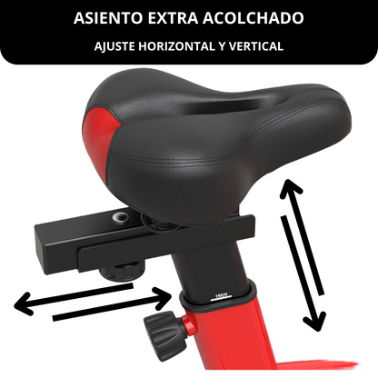 Bicicleta De Spinning Deluxe Extra Confort