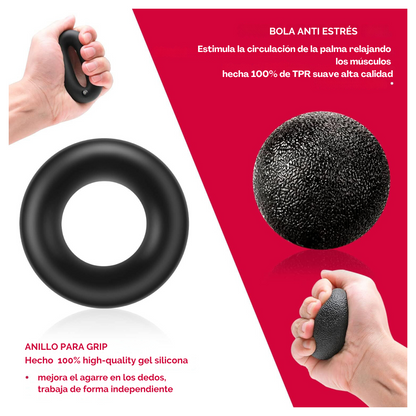 Set Hand Grip 5-60 Kg Manos Dedos Antebrazo