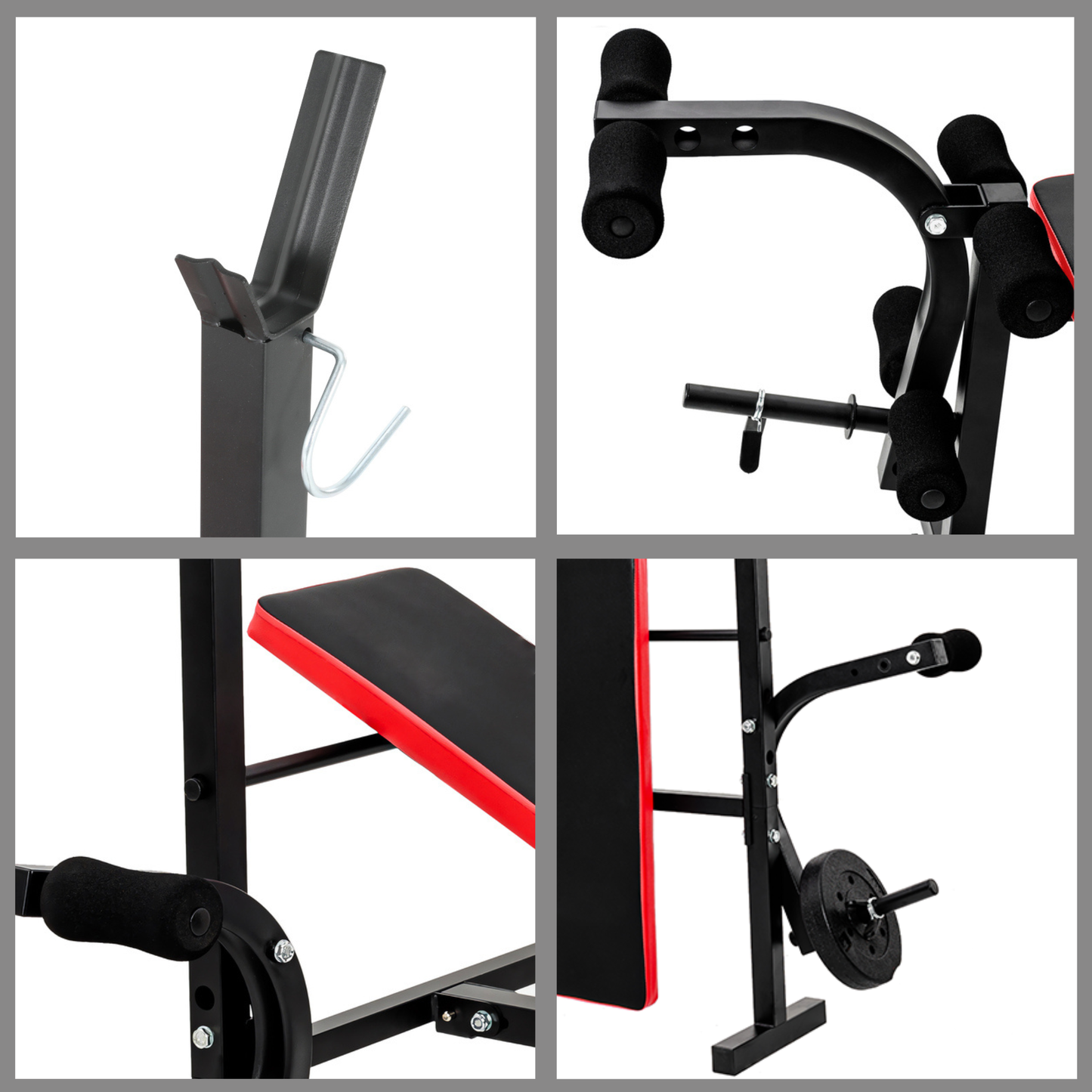 Banca Multifuncional Pesas Pecho Piernas Abs